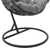 Hudson leagan agatat metal-pp-perna, Gri, 109x119x195 cm