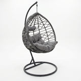 Hudson leagan agatat metal-pp-perna, Gri, 109x119x195 cm