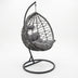 Balansoar Gradina Hudson leagan agatat metal-pp-perna Gri 109x119x195cm