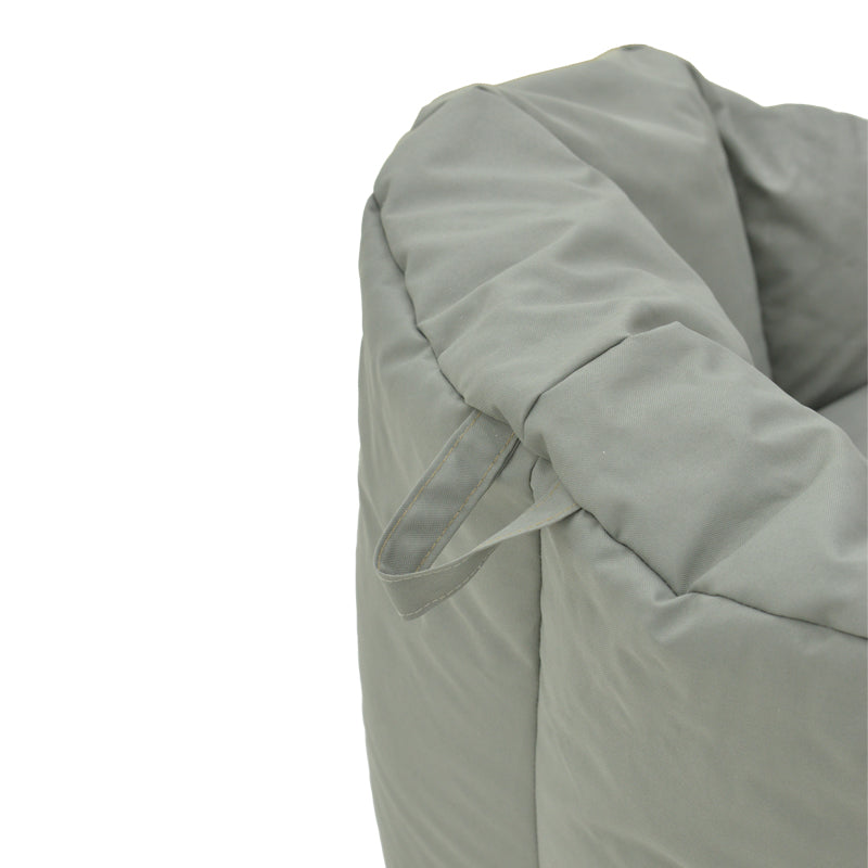 Taburet impermeabil Kerlon, Piele ecologica, Portocaliu, 80x65 cm - Gri