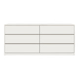 Comoda Kuanger cu sertare, Natural, 120x40x70 cm - Alb