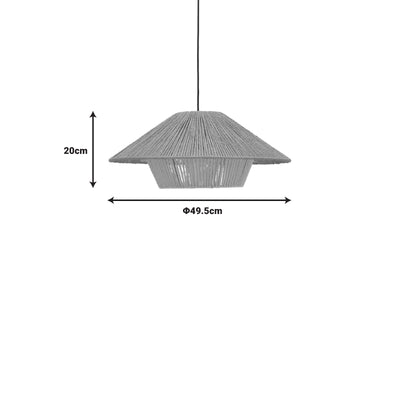 Lampa Boho Jarpie, Natural, 49x49x20 cm, perspectiva suplimentara