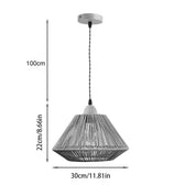 Lampa Boho Ligua, Natural, 30x30x22 cm, detaliu produs