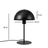 Lampa de Birou Desker metal-negru, D25x39 cm, detaliu produs