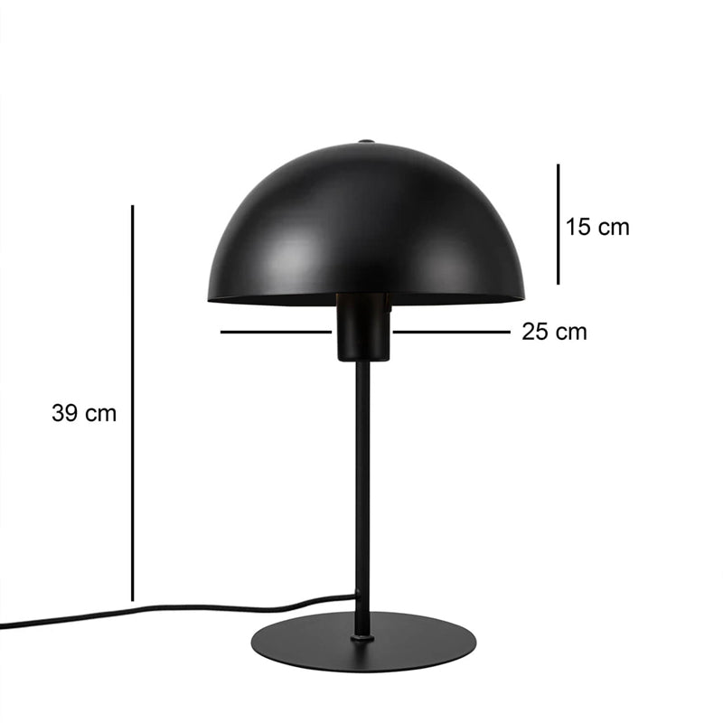 Lampa de Birou Desker metal-negru, D25x39 cm, detaliu produs