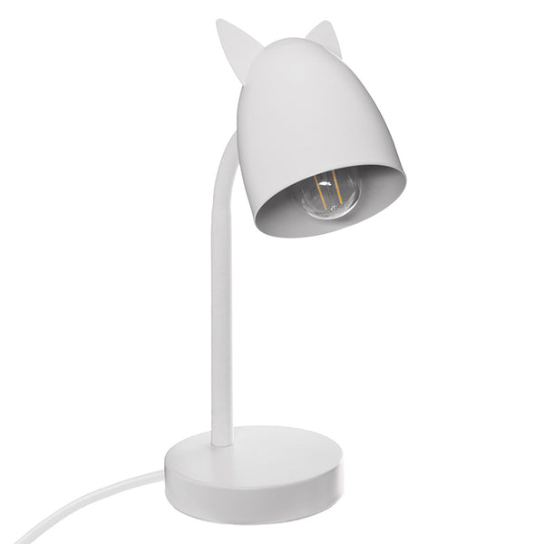 Lampa de birou Lucian, alb, 18x12x31 cm