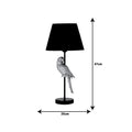 Lampa de masa Birdly metal, negru-auriu, D25x47 cm, imagine suplimentara