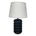 veioza Lampă de masă cu design Graike, Ceramică, Negru-Bej, 26x37 cm