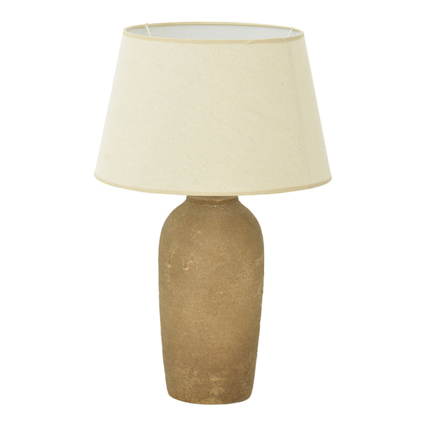 Lampă de masă decorativă, Vintage, Ceramică, Gri Antique-Bej, 40x62 cm