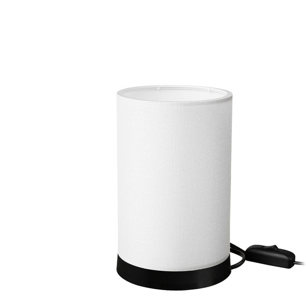 Lampa de Masa Fana din pvc, Crem - Gri, D14x21 cm