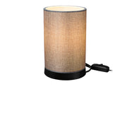 Lampa de Masa Fana din pvc, Crem - Gri, D14x21 cm - Gri