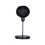 Lampa de masa Gaia, metal, negru, 22x30 cm