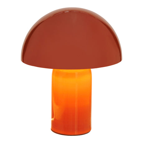 Lampa de masa Mushi, metal, Terracotta, Multicolor, 20x24 cm