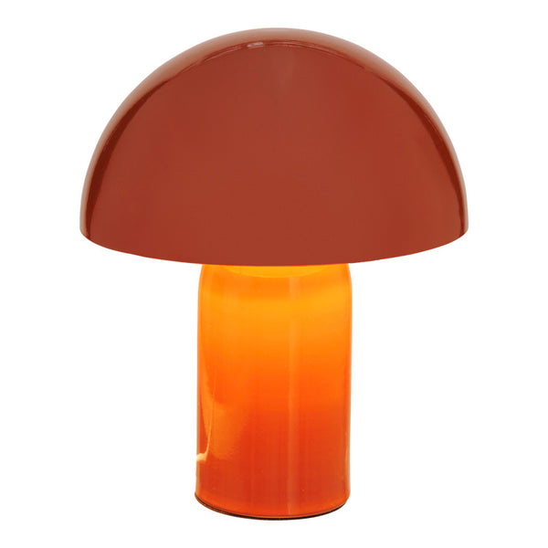 Lampa de masa Mushi, metal, Terracotta, Multicolor, 20x24 cm