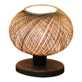 Lampa de masa Povilia, bej-negru, D20x30 cm, imagine suplimentara