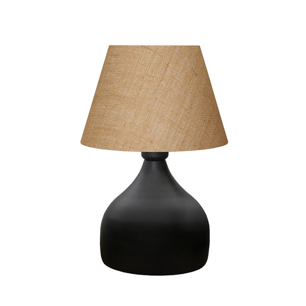 Lampa de Masa PWL-1068, neagra-bej, D22x32 cm