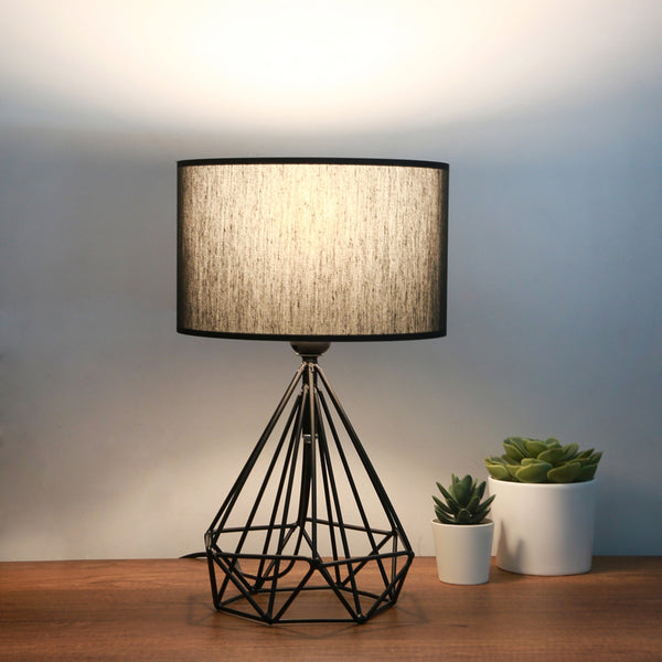 Lampa de masa PWL-1079, negru, D24x41 cm