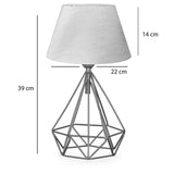 Lampa de Masa PWL-1080, bej-auriu, D22x39 cm