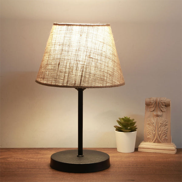 Lampa de masa PWL-1146, bej-negru, D22x37 cm
