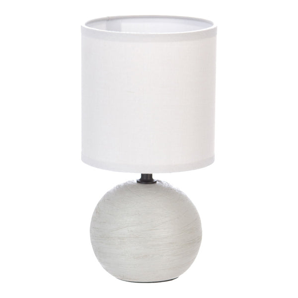 Lampa de masa PWL-1210, ceramica, Gri - Negru, 13x25 cm