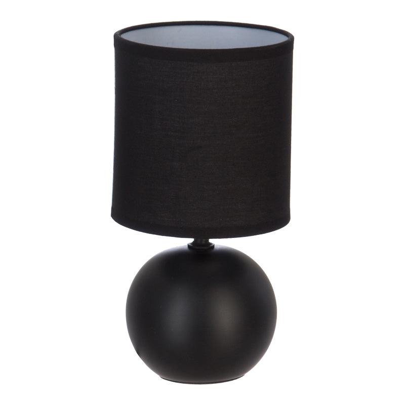 Lampa de masa PWL-1210, Ceramica, Negru, D13x25 cm