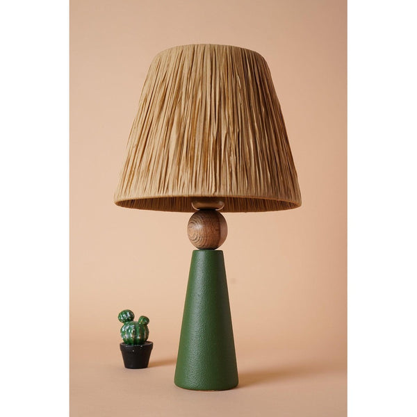Lampă de masă YL496, Verde, 24x24x46 cm
