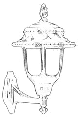Lampă de perete de exterior BAP 15 Outdoor Wall Lamp, Negru, 30x35x25 cm