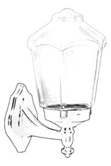 Lampă de perete de exterior BAP 999 Outdoor Wall Lamp, Negru, 25x34x20 cm