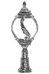 Lampă de perete de exterior BSU 18 Outdoor Wall Lamp, Maro, 30x70x30 cm