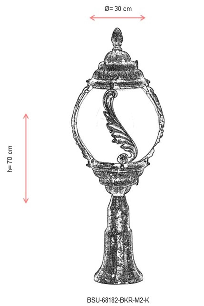 Lampă de perete de exterior BSU 18 Outdoor Wall Lamp, Maro, 30x70x30 cm