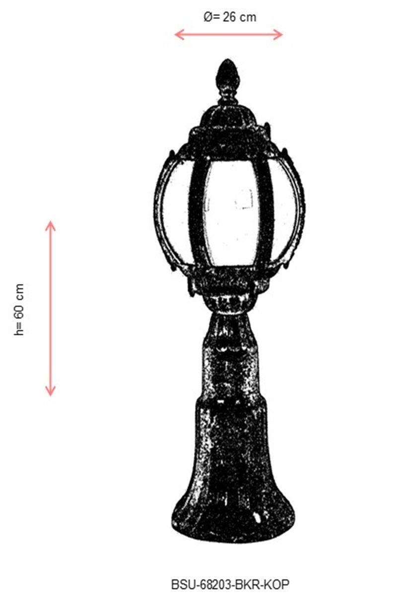 Lampă de perete de exterior BSU 323232 Outdoor Wall Lamp, Maro, 26x60x26 cm