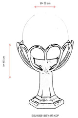 Lampă de perete de exterior BSU  5 Outdoor Wall Lamp, Negru, 30x45x30 cm