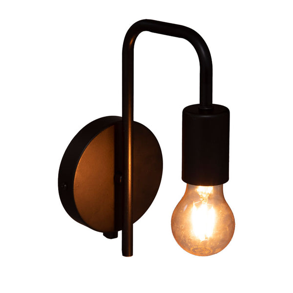 Lampa de perete Zhola, negru, 17x12x25 cm