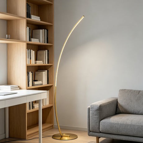 Lampa de podea Archer, Metal, 70x28x165 cm
