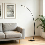 Lampa de podea Archer, Metal, 70x28x165 cm - Negru