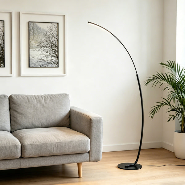 Lampa de podea Archer, Metal, 70x28x165 cm