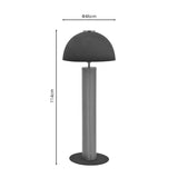 Lampa de podea Cableler metal, negru, D46x114 cm