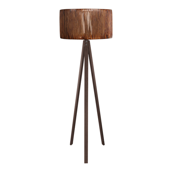 Lampa de podea Carner, MDF, Nuc, D45x155 cm