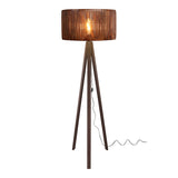 Lampa de podea Carner, MDF, Nuc, D45x155 cm