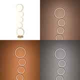 Lampa de podea cu LED Chemal, metal aurit, Auriu, 30x130 cm - Auriu