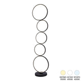 Lampa de podea cu LED Chemal, metal aurit, Auriu, 30x130 cm - Negru