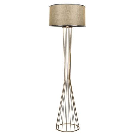 Lampa de podea Firdo Auriuargintiu-bej, D38x155 cm