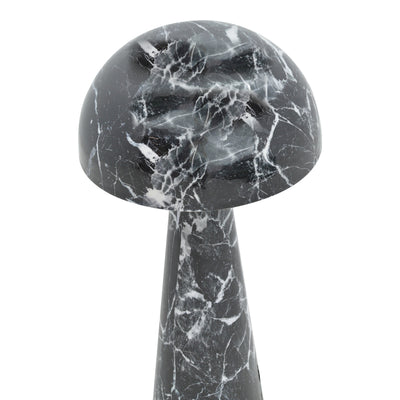 Lampa de podea Flozer marmura metal, negru, D36x79 cm, imagine suplimentara