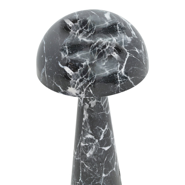 Lampa de podea Flozer marmura metal, negru, D36x79 cm