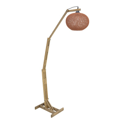 Lampa de podea Gaia din lemn maro 20x50x160 cm