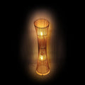 Lampa de podea Gion bambus, Natural, D30x118 cm, imagine suplimentara