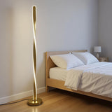 Lampa de podea Jounko, Metal, D20x130 cm - Auriu