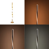 Lampa de podea Jounko, Metal, D20x130 cm - Auriu