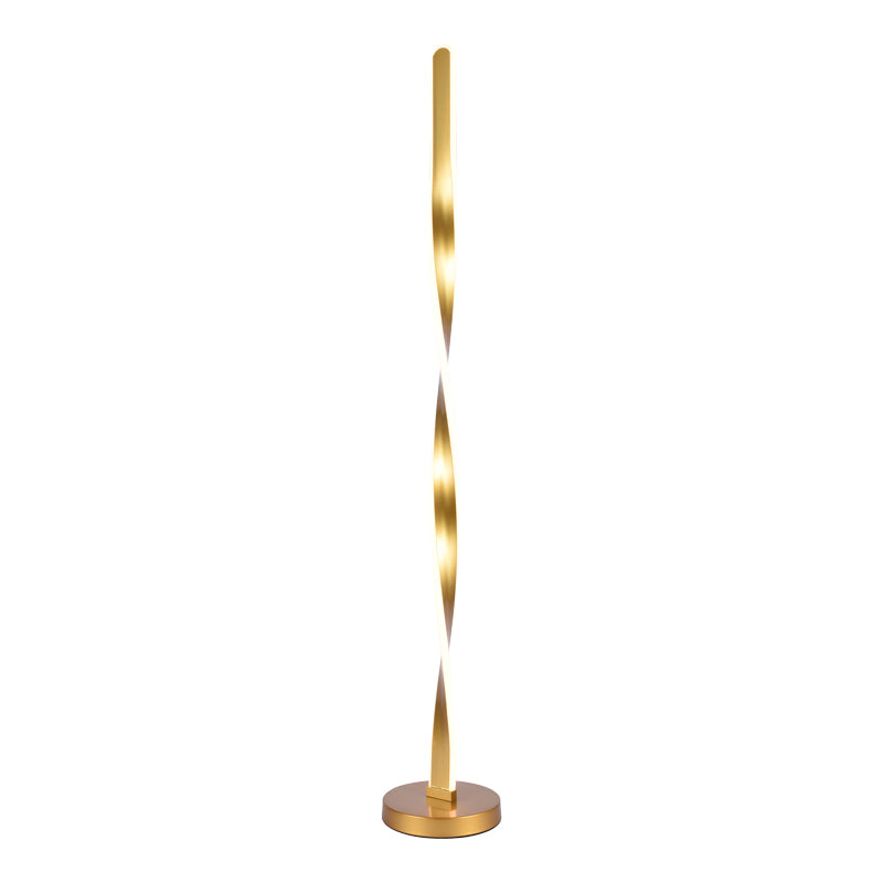 Lampa de podea Jounko, Metal, D20x130 cm - Auriu