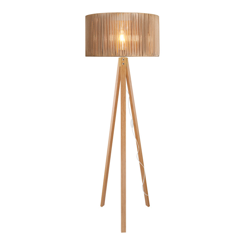 Lampa de podea Karnia, Stofa, Natural, D45x155 cm